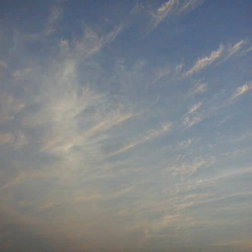 秋の夕空