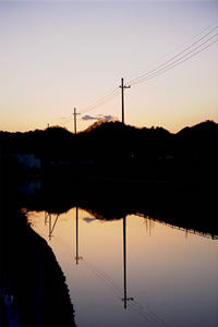 春の夕映え