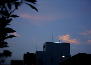 暮れなずむ空