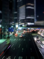 歩道橋からの眺め