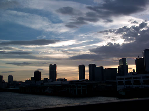 二百十日の夕暮れ