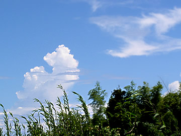 風のある空