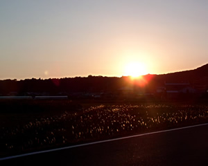 2007年最後の夕日