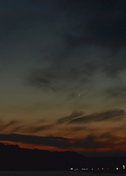 木星と東方最大離角の水星